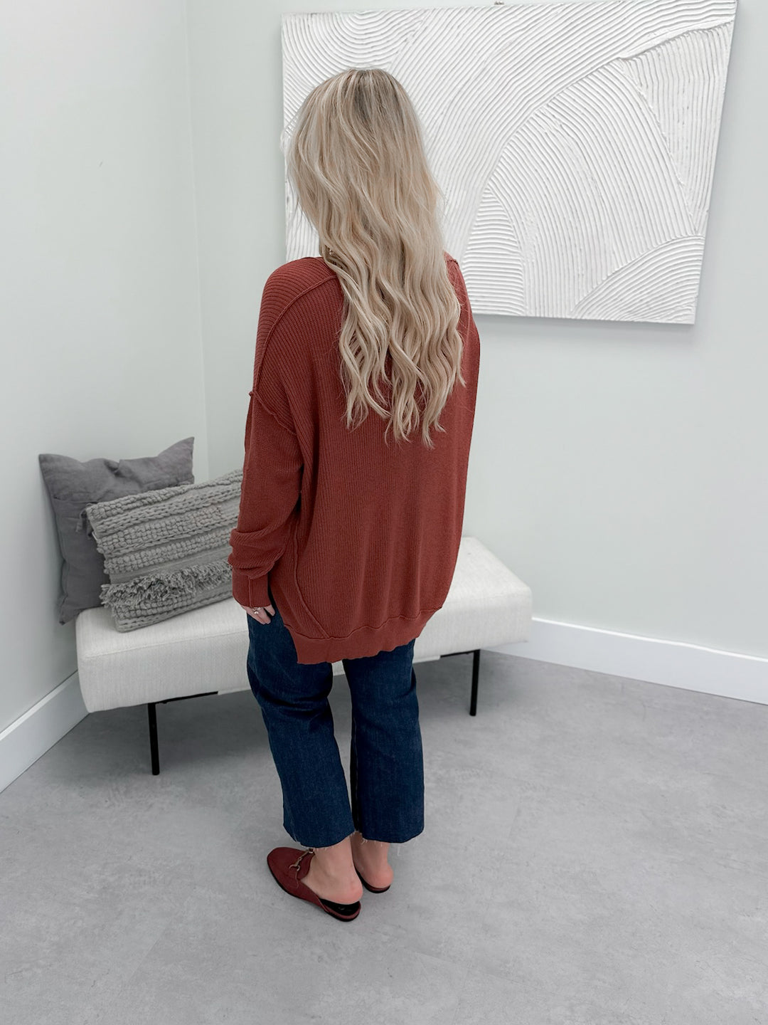 Merna Cardigan in Redwood