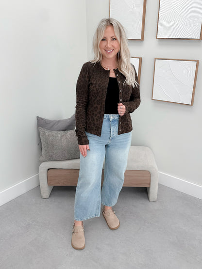 Button Front Long Sleeve Lulu in Roam Wild by Ampersand Ave