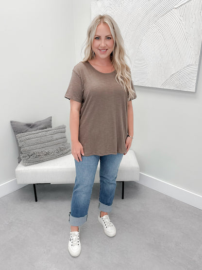 209 Tee in Cocoa by Twenty Nine The Label