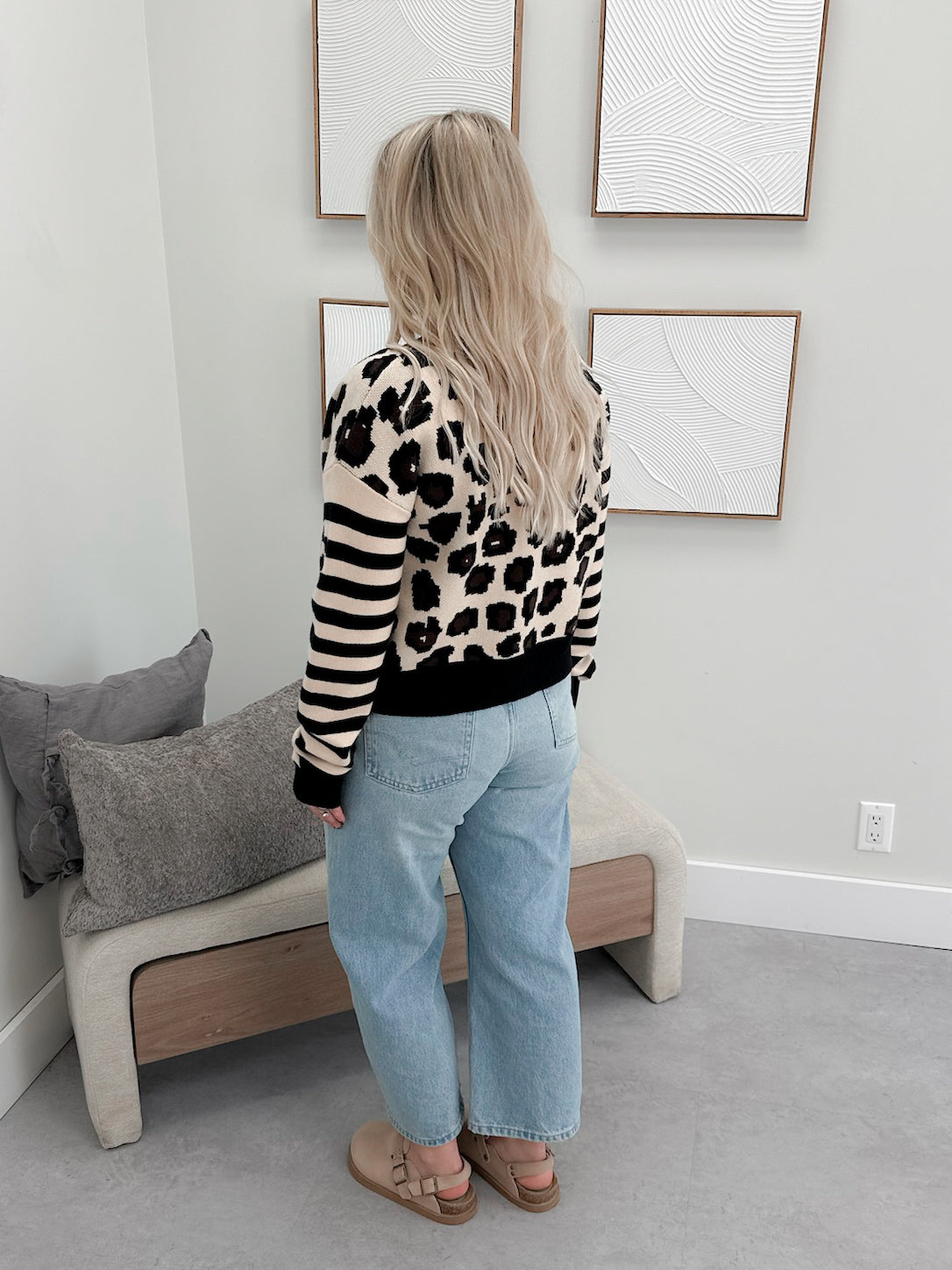 Cozy Knit Cardigan in Plot Twist by Ampersand Ave