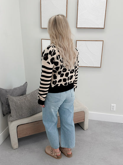 Cozy Knit Cardigan in Plot Twist by Ampersand Ave