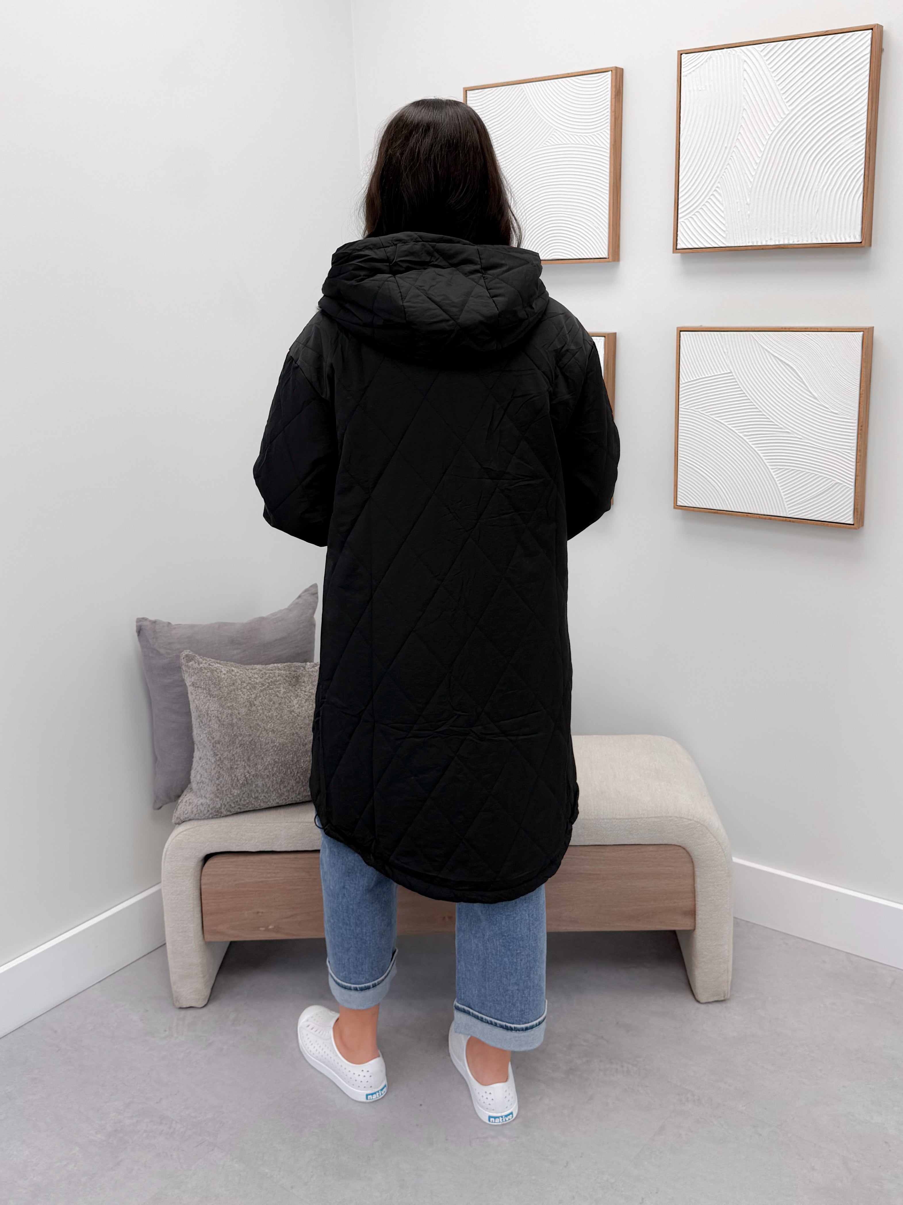 Meadow Quilted Jacket in Black
