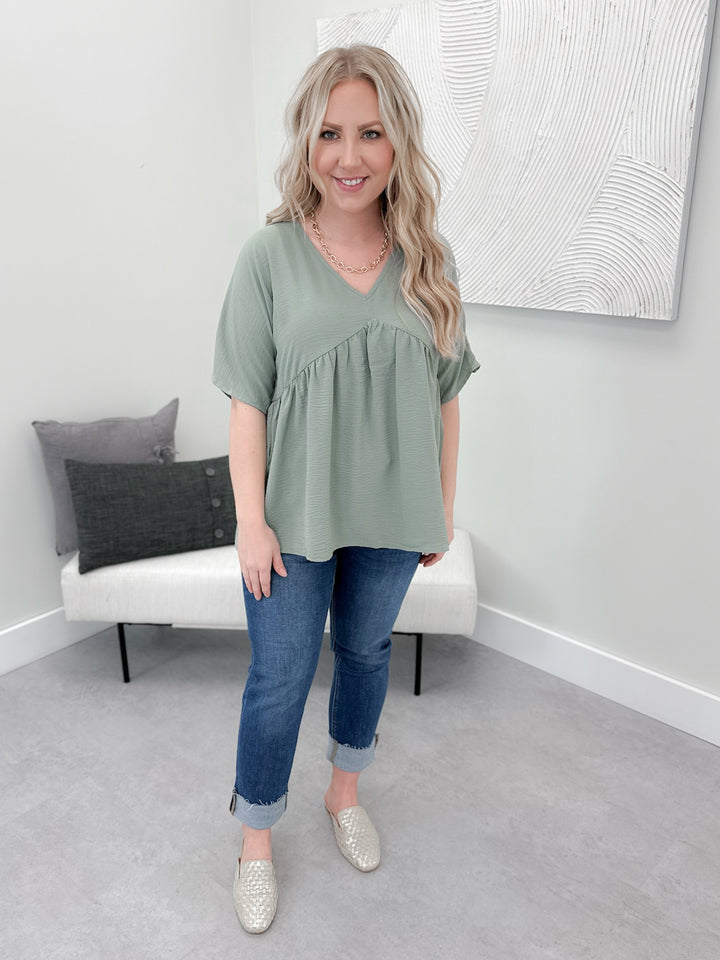 Demi Top in Sage