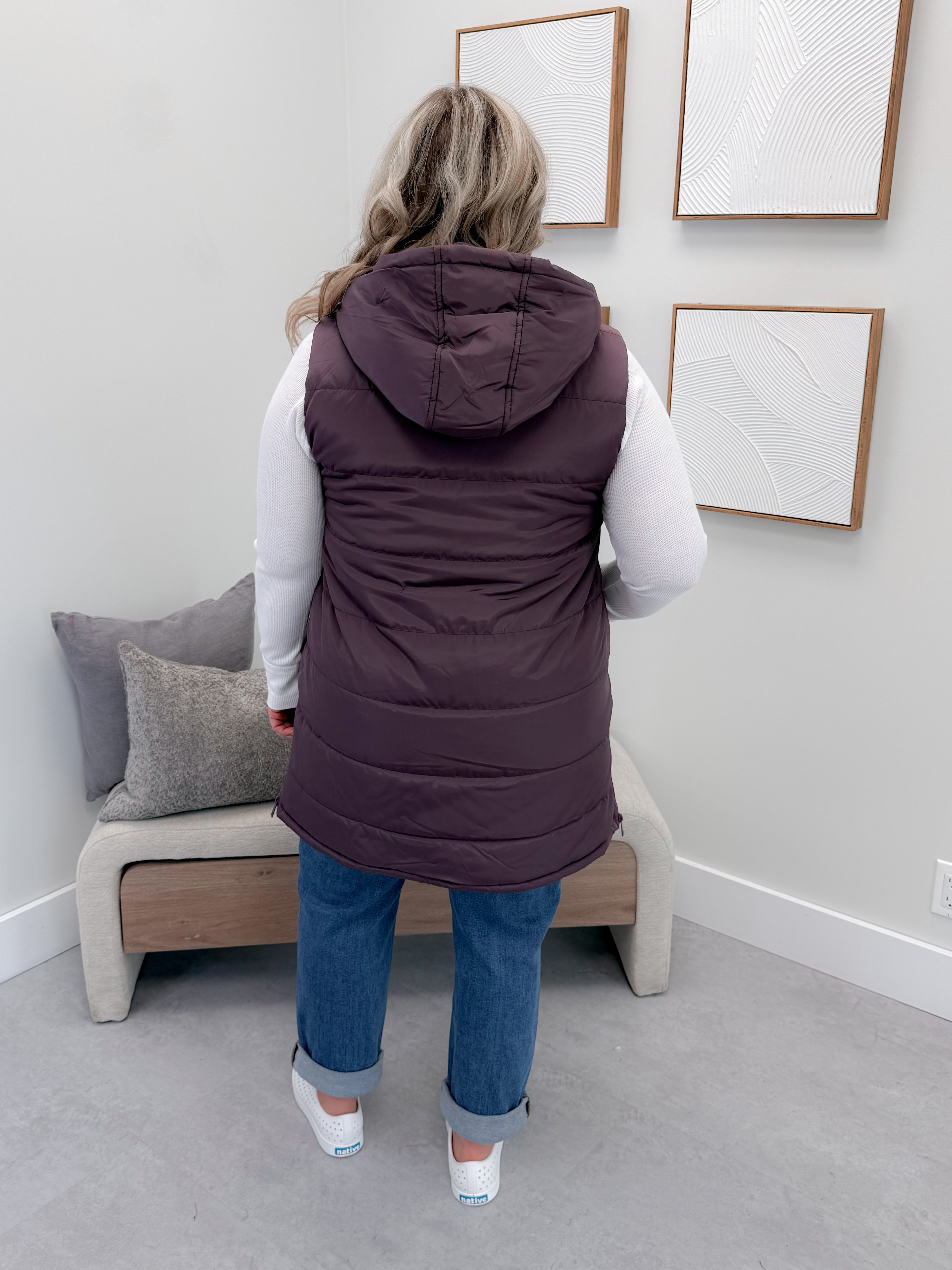 609 Vest in Plum by Twenty Nine The Label