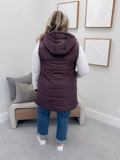 609 Vest in Plum by Twenty Nine The Label