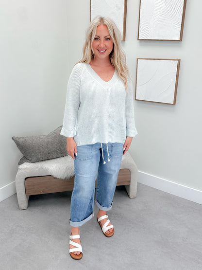 Zuma Sweater in Light Mint