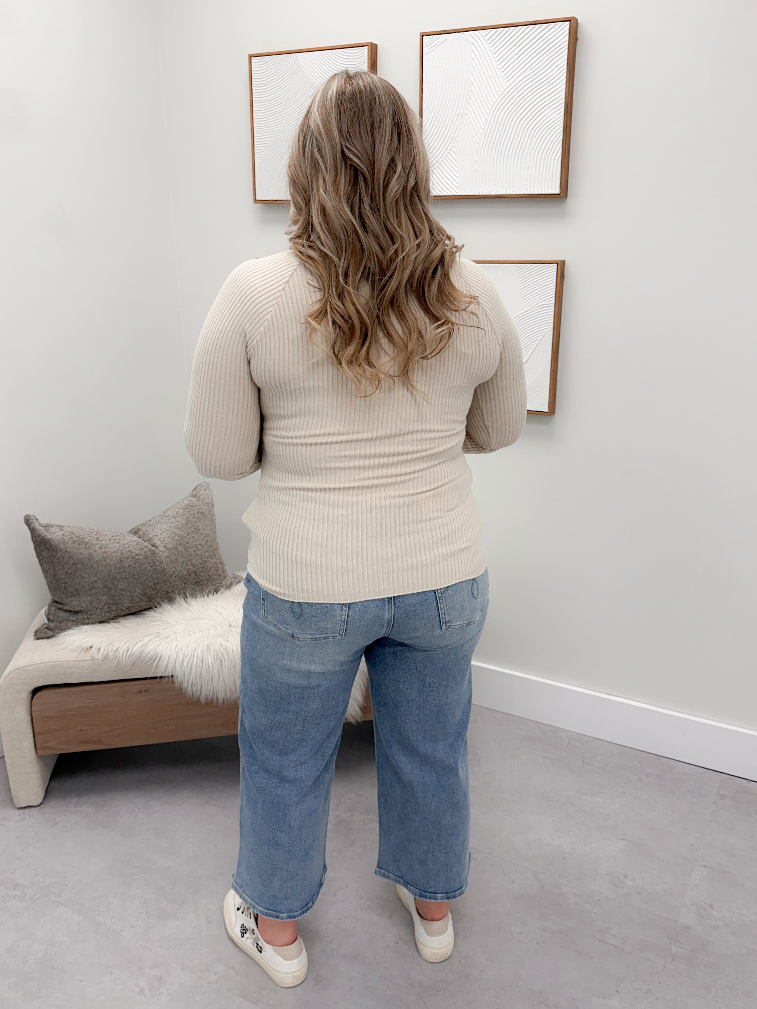 Evie Long Sleeve in Beige