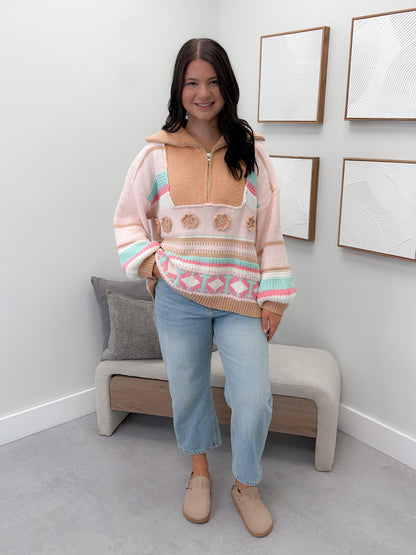 Etta Sweater in Blush by Pol