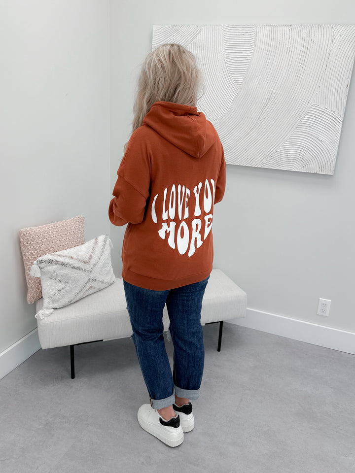 Love You More University Hoodie by Ampersand Ave