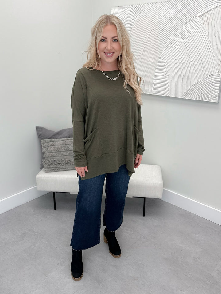 Fable Top in Olive