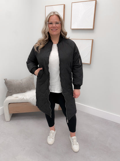 Brave Quilted Jacket in Black