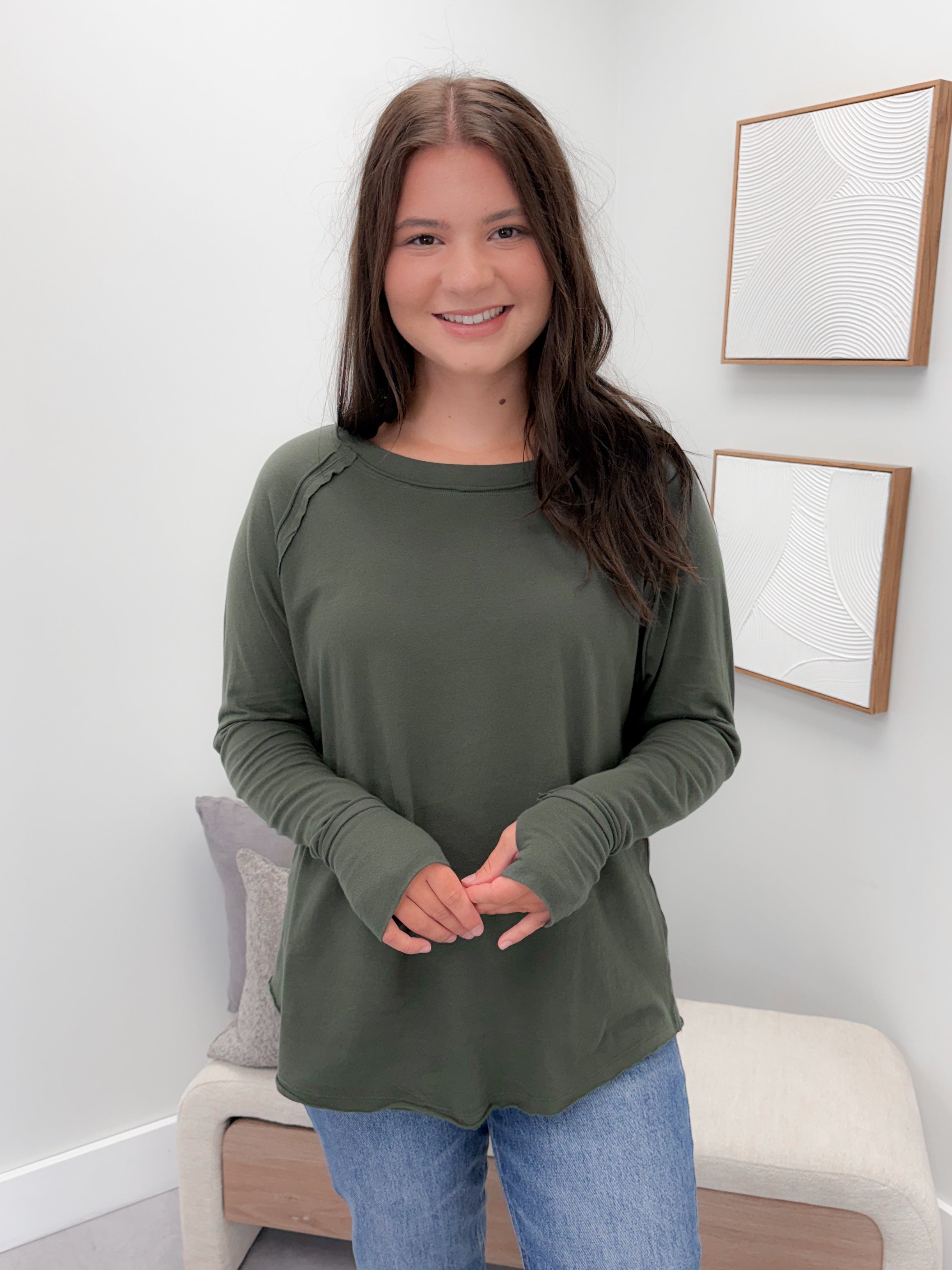 Harlyn Long Sleeve in Olive