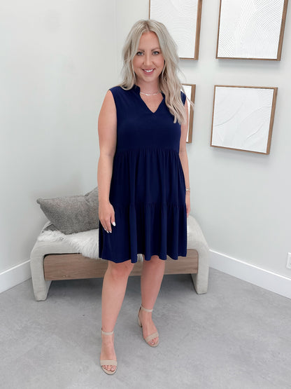 Sunkissed Dress in Navy
