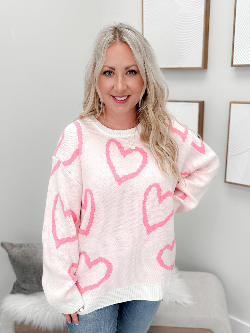 Stella Heart Sweater