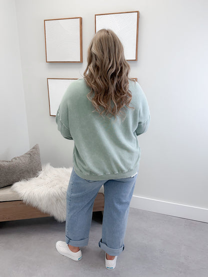 Lolo Pullover in Sage Wash