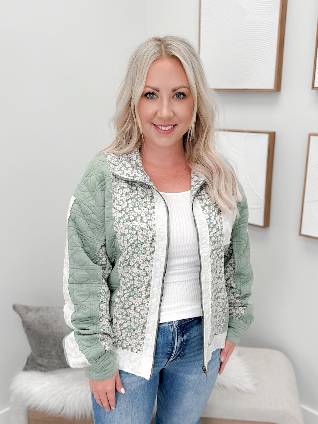Patch Me Pretty Bomber Jacket by Ampersand Avenue