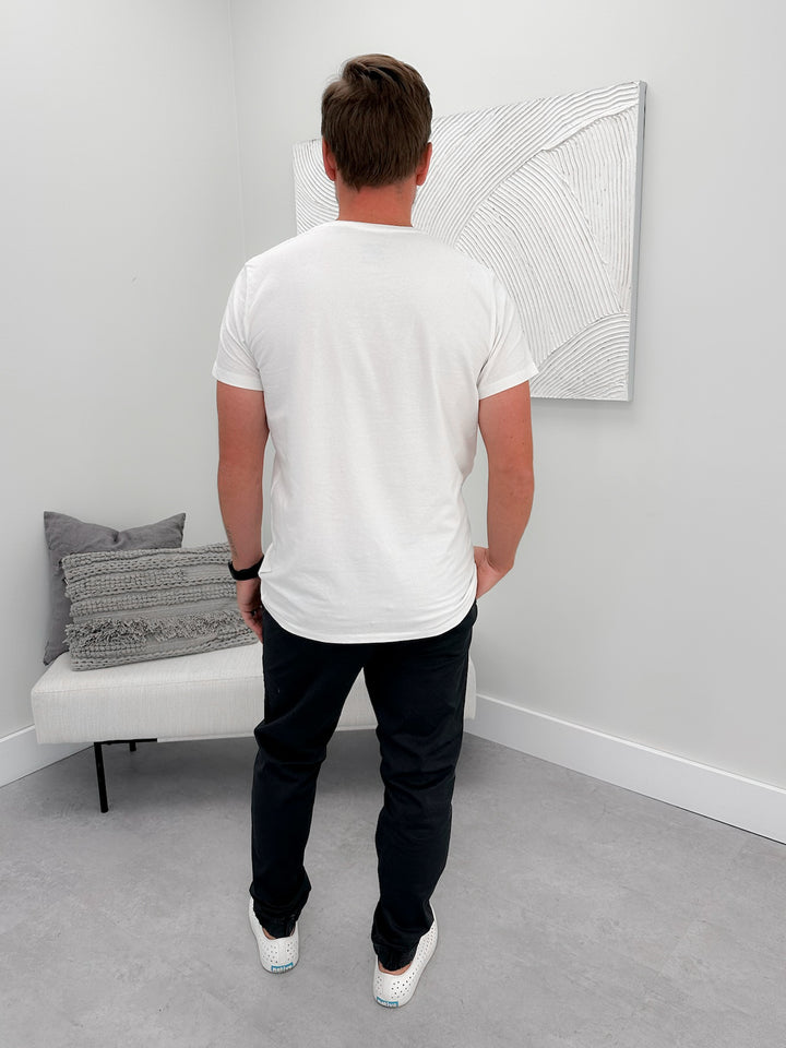 Enzo Mens Tee in Snow