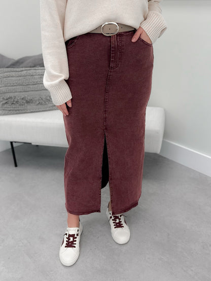 Carlin Skirt in Plum