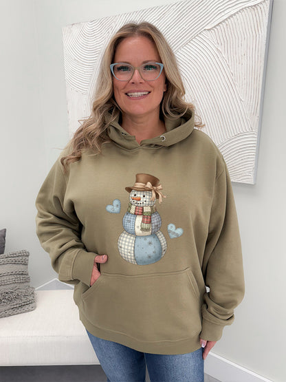 Cottage Snowman Graphix Pullover / Hoodie