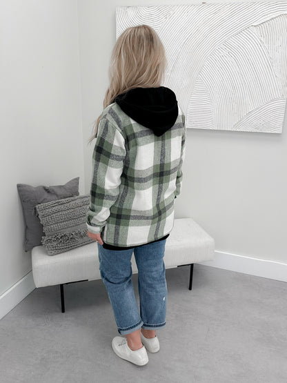 Lenox Shacket in Sage Mix