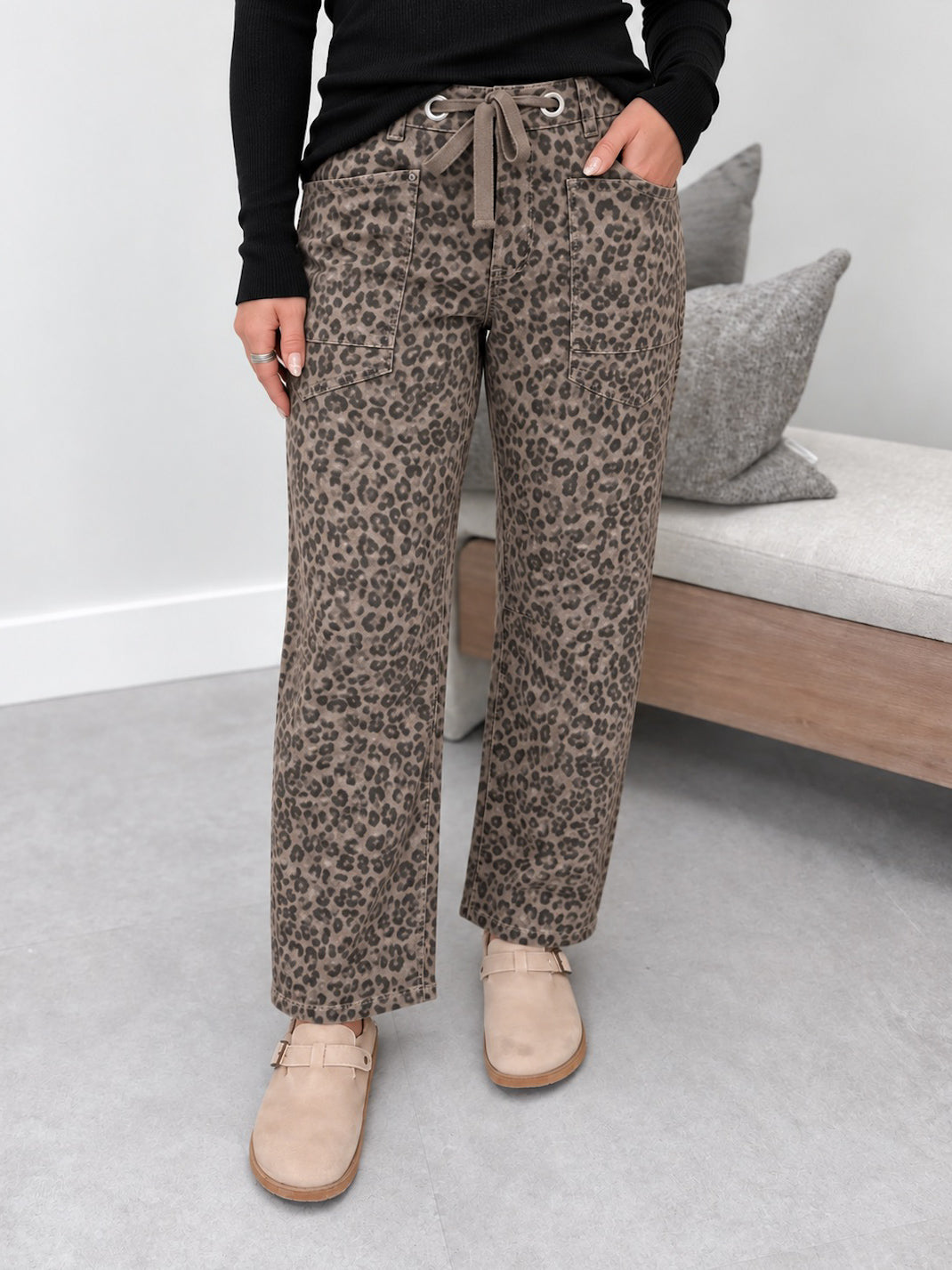 Rio Barrel Pant in Leopard by Risen
