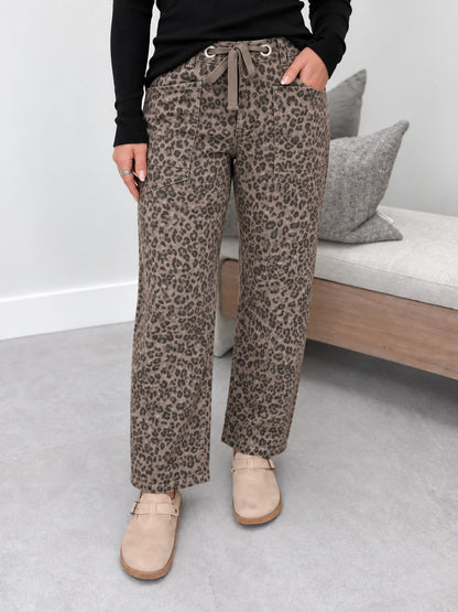Rio Barrel Pant in Leopard by Risen