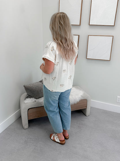 Glory Button Up in Ivory