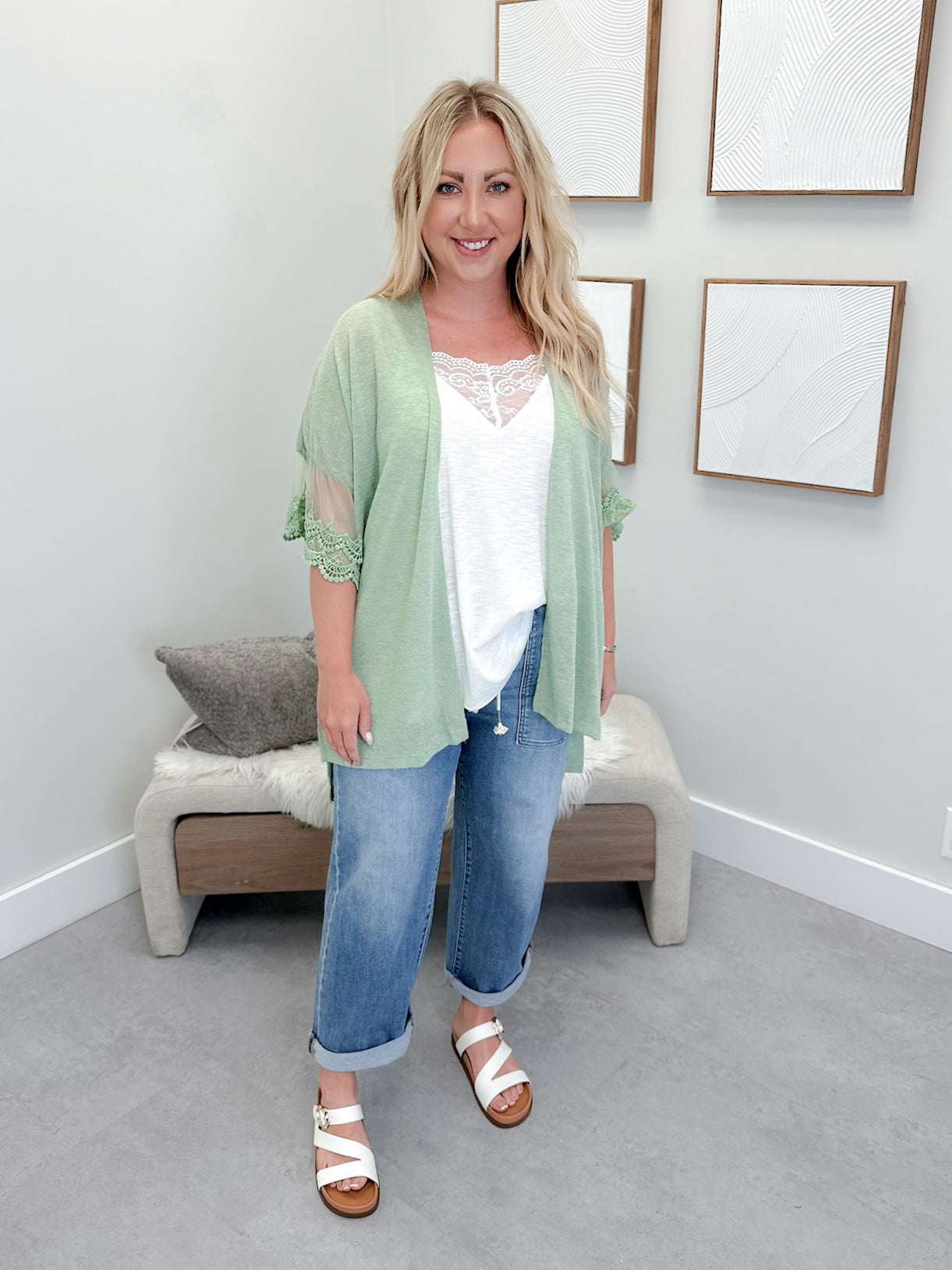 Jasper Cardigan in Sage