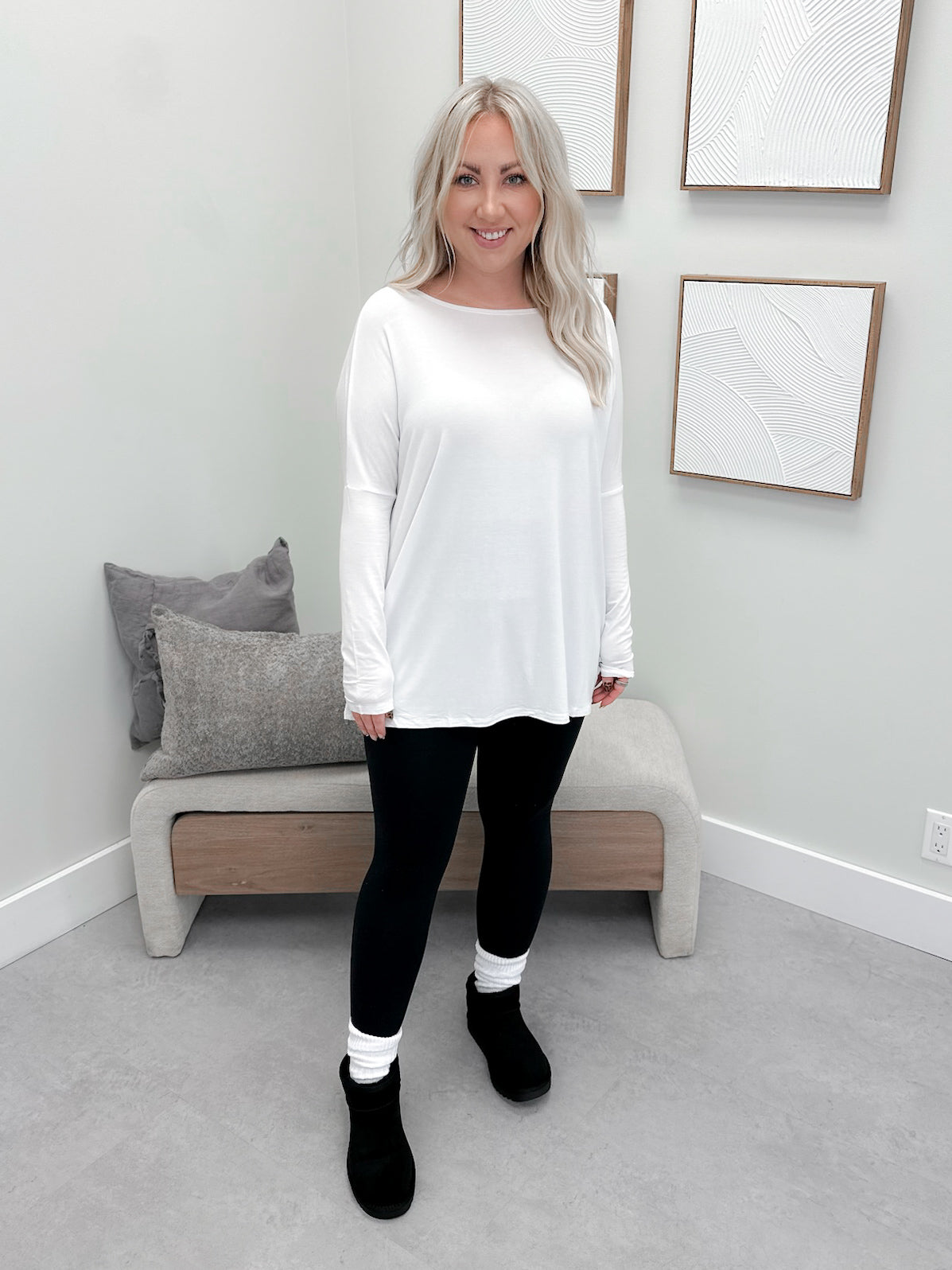 906 Long Sleeve by Twenty Nine The Label in White