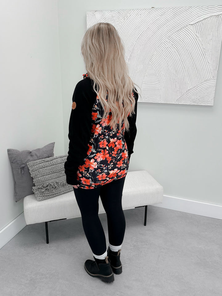 Elijah Zip Cowl in Sunset Floral