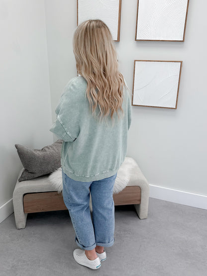 Lolo Pullover in Sage Wash