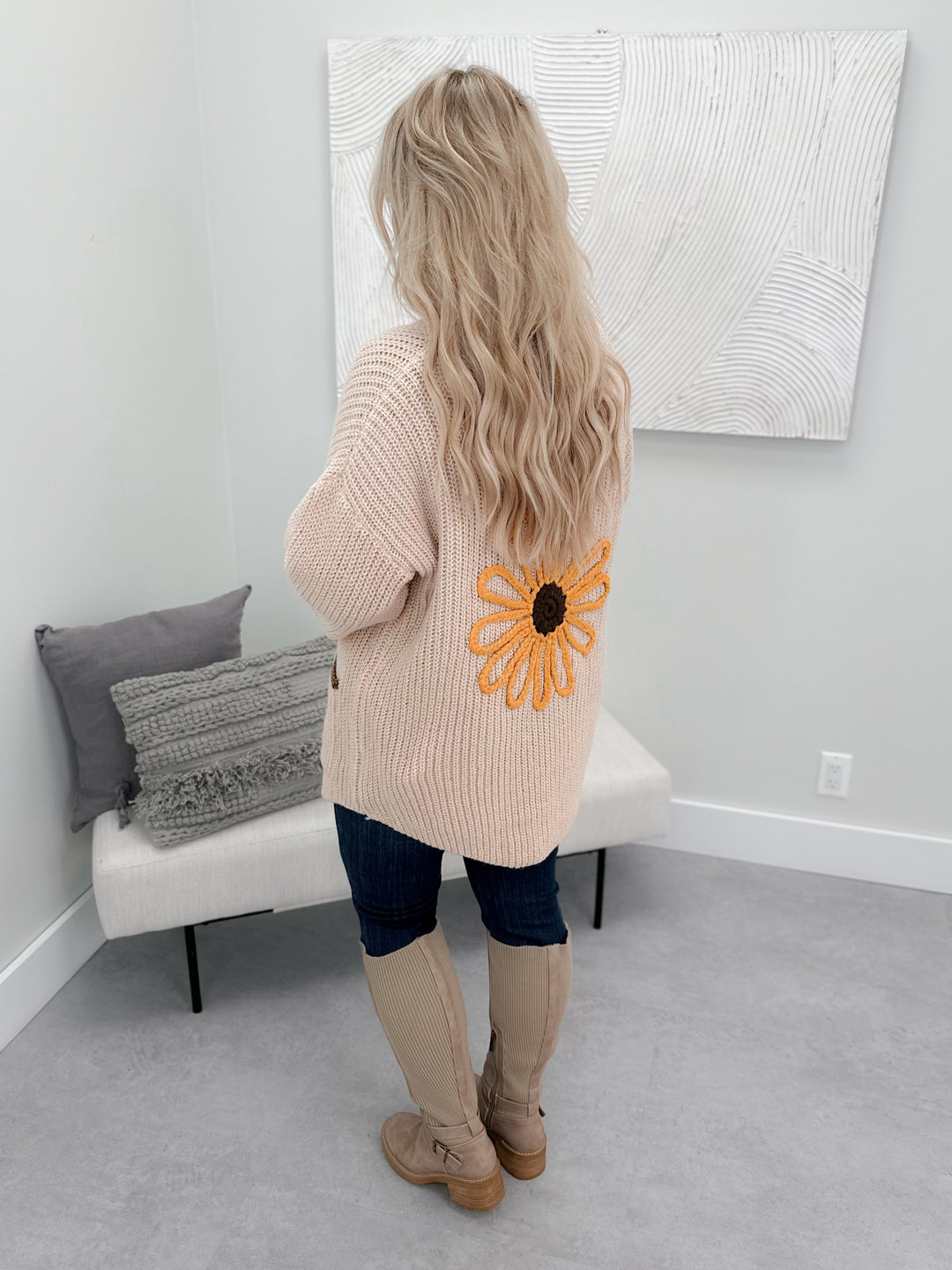 Sunflower Cardi in Beige