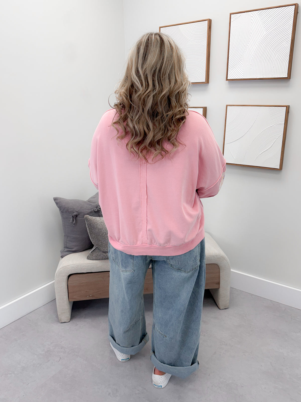 Drew Pullover in Pink