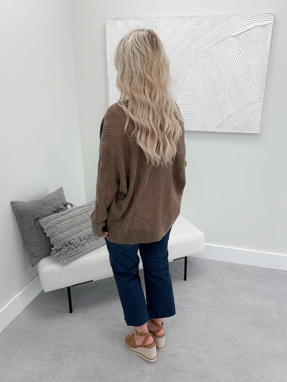 Zen Cardigan in Brown