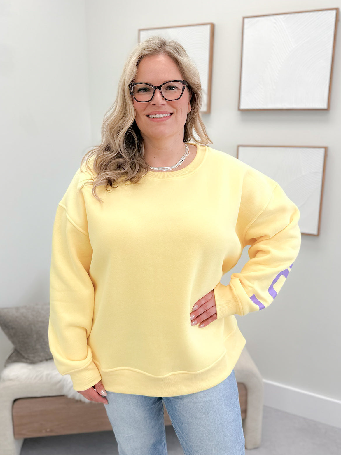Love Yourself Pullover in Yellow