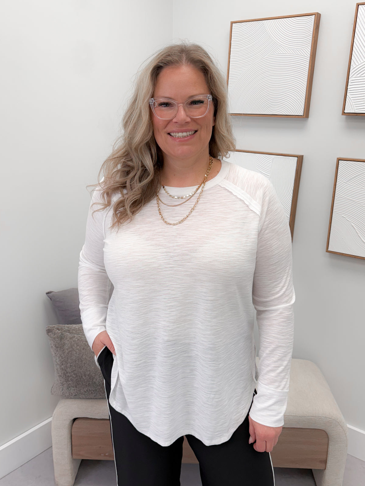 Amalia Long Sleeve in White