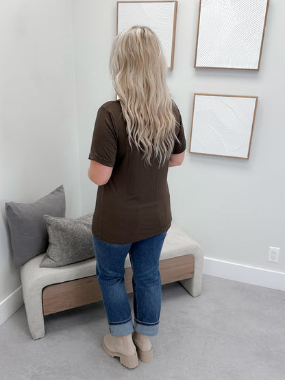 Coralie Tee in Brown