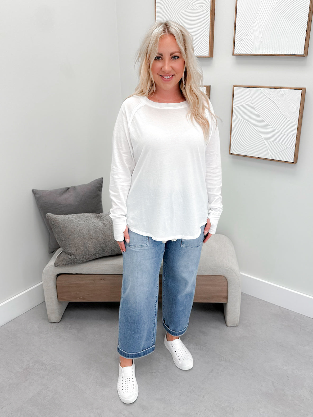 Harlyn Long Sleeve in Cloud