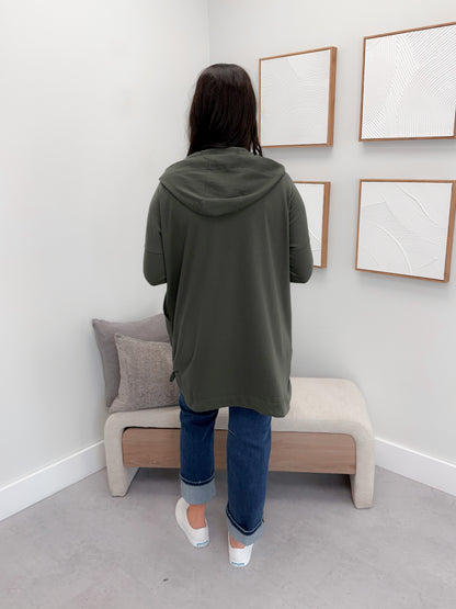 221 Full Zip Hoodie in Olive