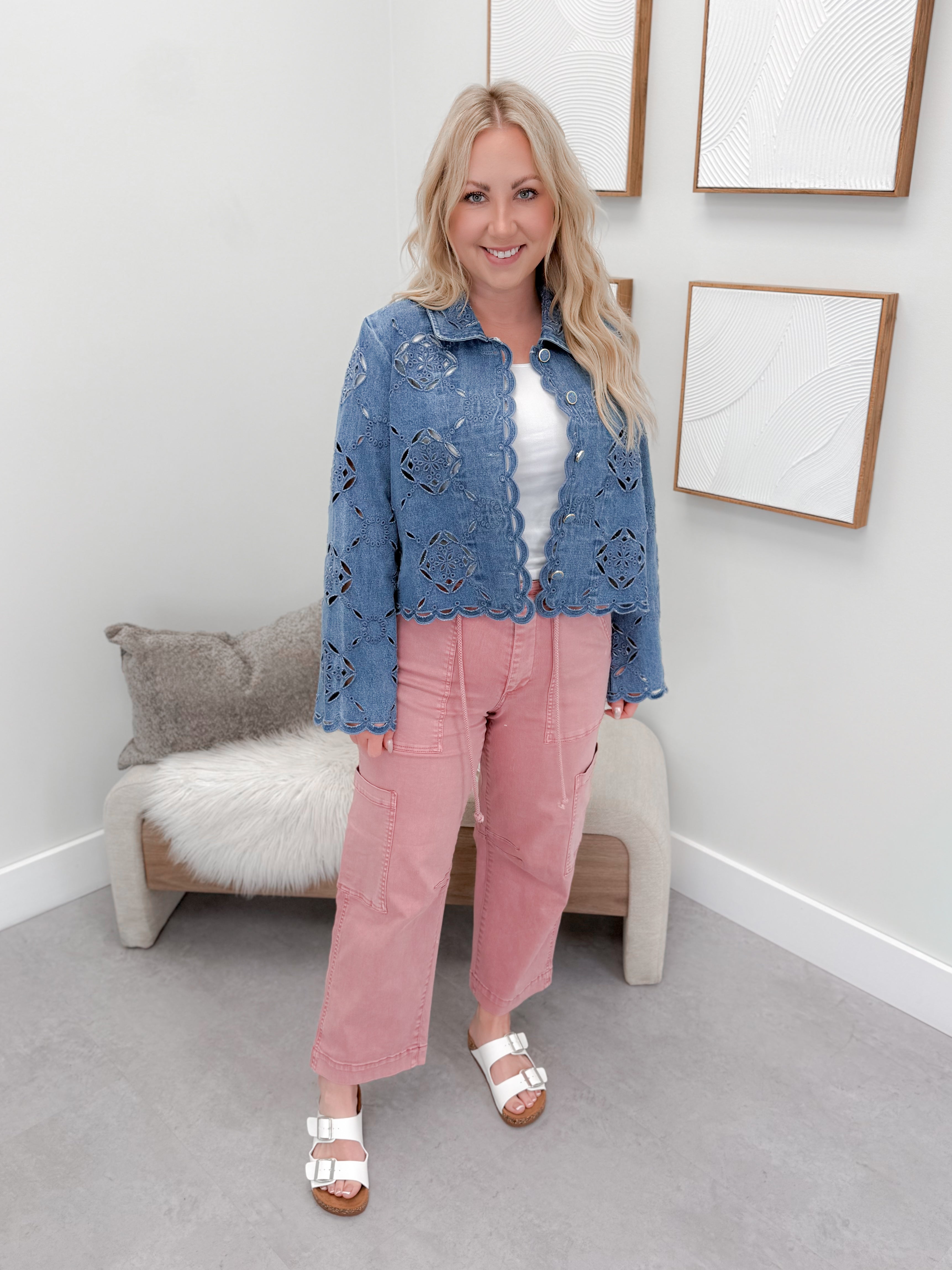 Maine Cutout Jean Jacket