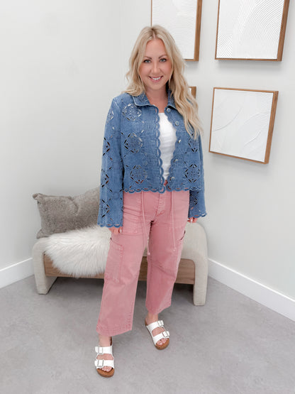 Maine Cutout Jean Jacket