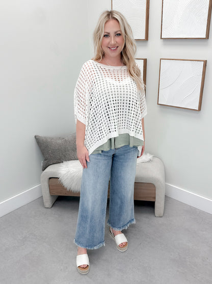 Whisper Sweater in Off White