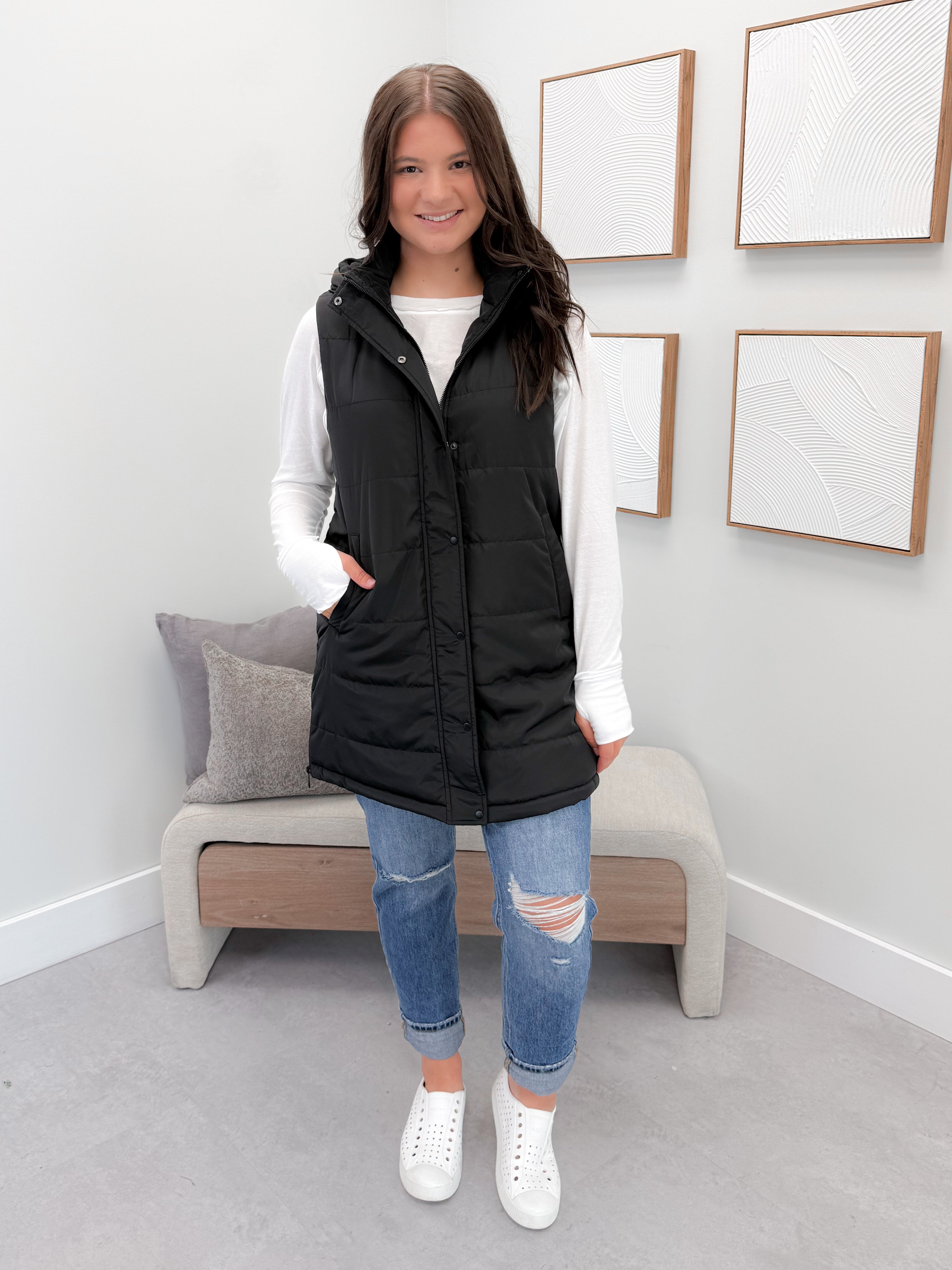 609 Vest in Black by Twenty Nine The Label