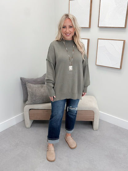 Aurora Sweater in Olive