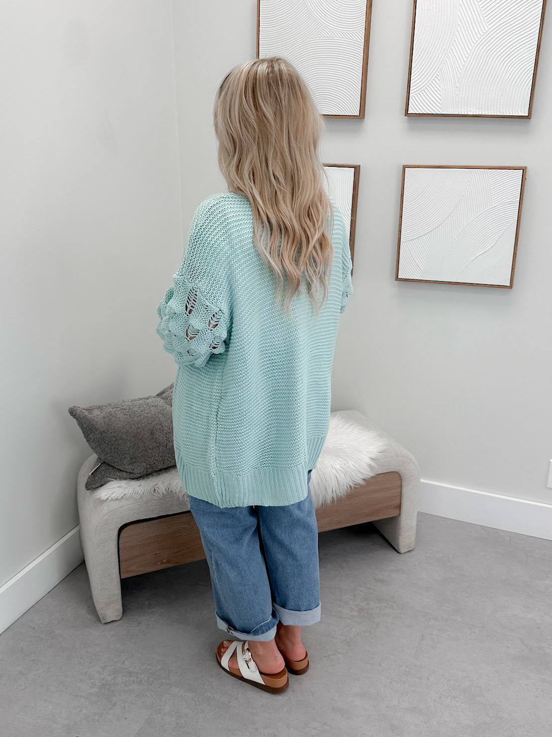 Banks Cardigan in Mint