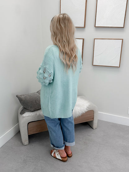 Banks Cardigan in Mint