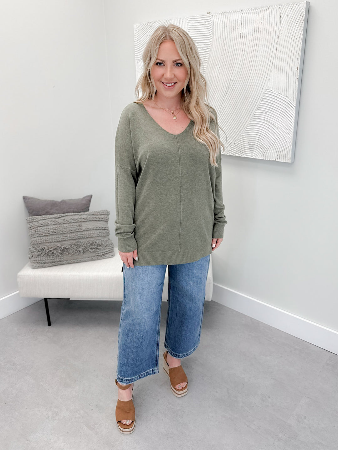 Dreamers Sweater in Olive