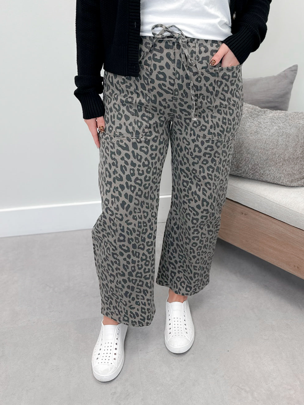 Bowie Pants in Leopard by Ampersand Ave