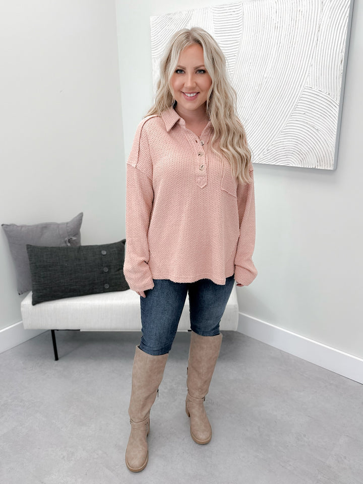 Rosie Pullover in Blush