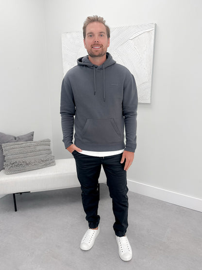 Callum Mens Hoodie in Iron